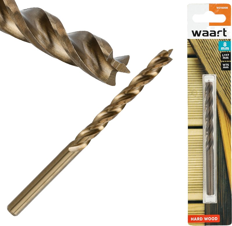Wiertło Waart WAART Wiertło do twardego drewna 8mm do dębu buku stolarnia warsztat