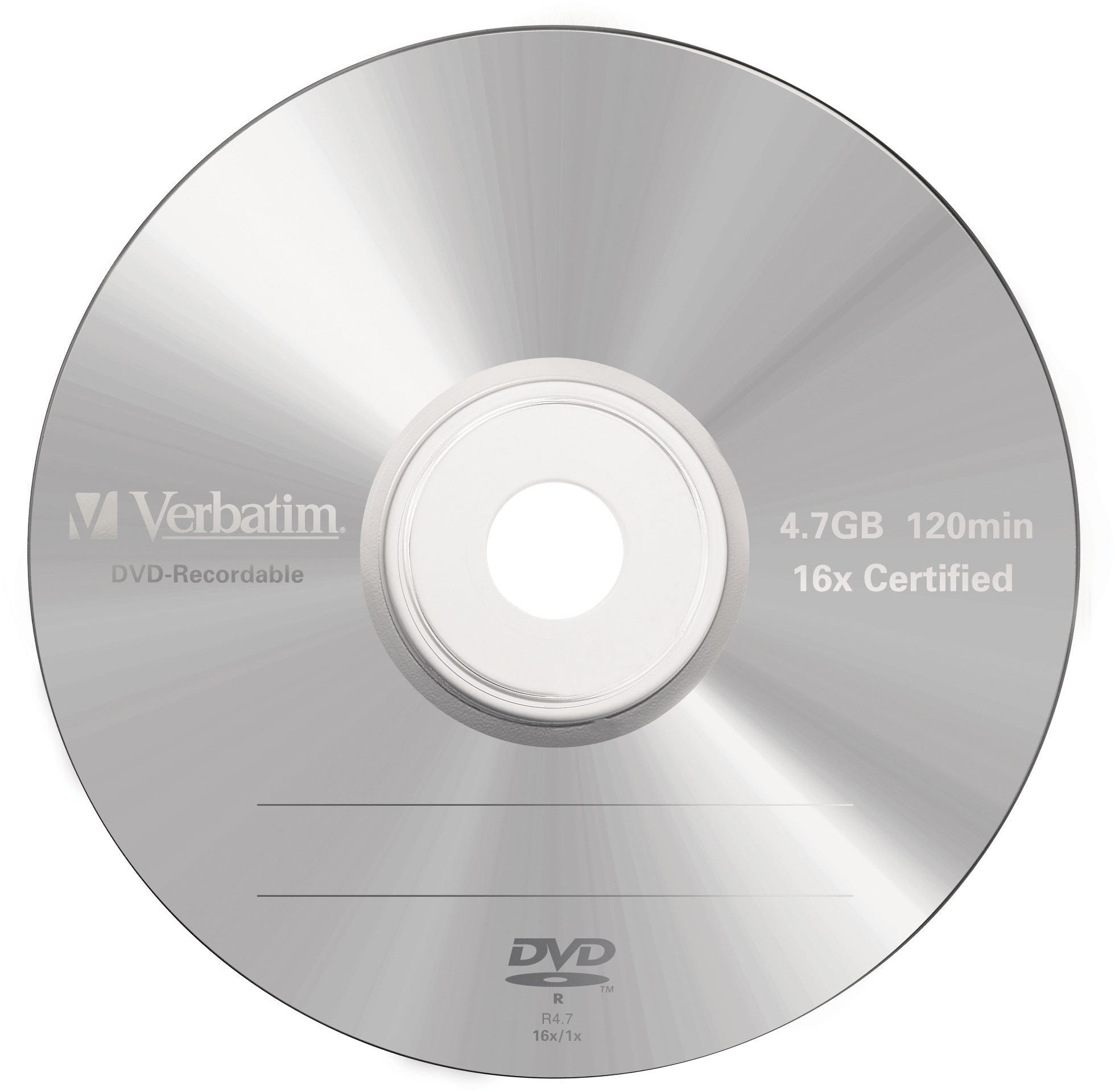 Verbatim DVD-R, DataLife PLUS, 43518, 4.7GB, 16x, jewel box, 1 KUS, Scratch Resistant, 12cm, General, Advanced Azo+, Matte Silver,