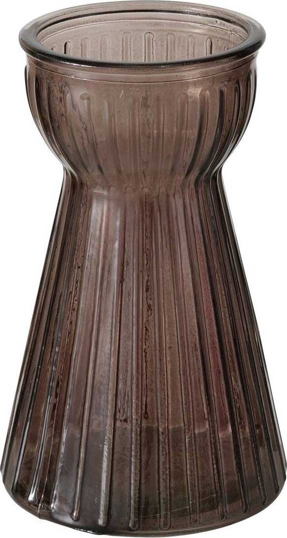 Boltze Wazon szklany HYACINTHA, ryflowane szkło, 15 cm