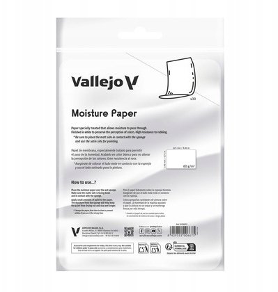 Vallejo Vallejo: B90003 - Moisture Paper (30 szt.)