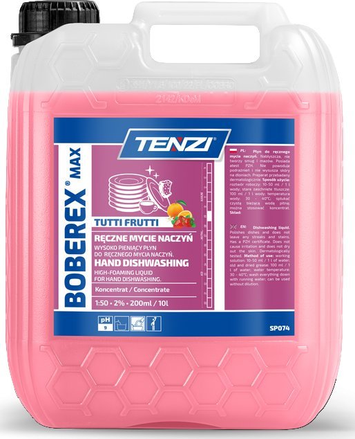 Tenzi BOBEREX MAX Wszystkie Owoce 5L. Płyn Do Mycia Naczyń