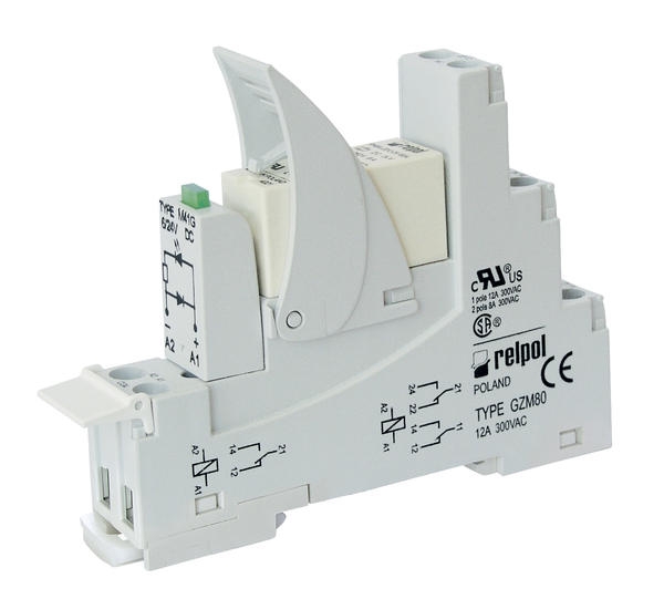 Relpol Przekaźnik interfejsowy PI84-230AC-00LV 2P 8A 230V AC - 854915