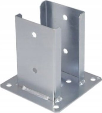 Domax Podstawa słupa przykręcana do betonu 102x150x2,5mm