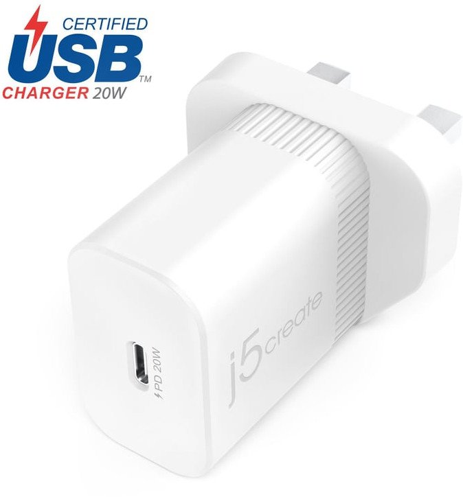 j5create JUP1420-FN ładowarka do urządzeń przenośnych Biały Wewnętrzna