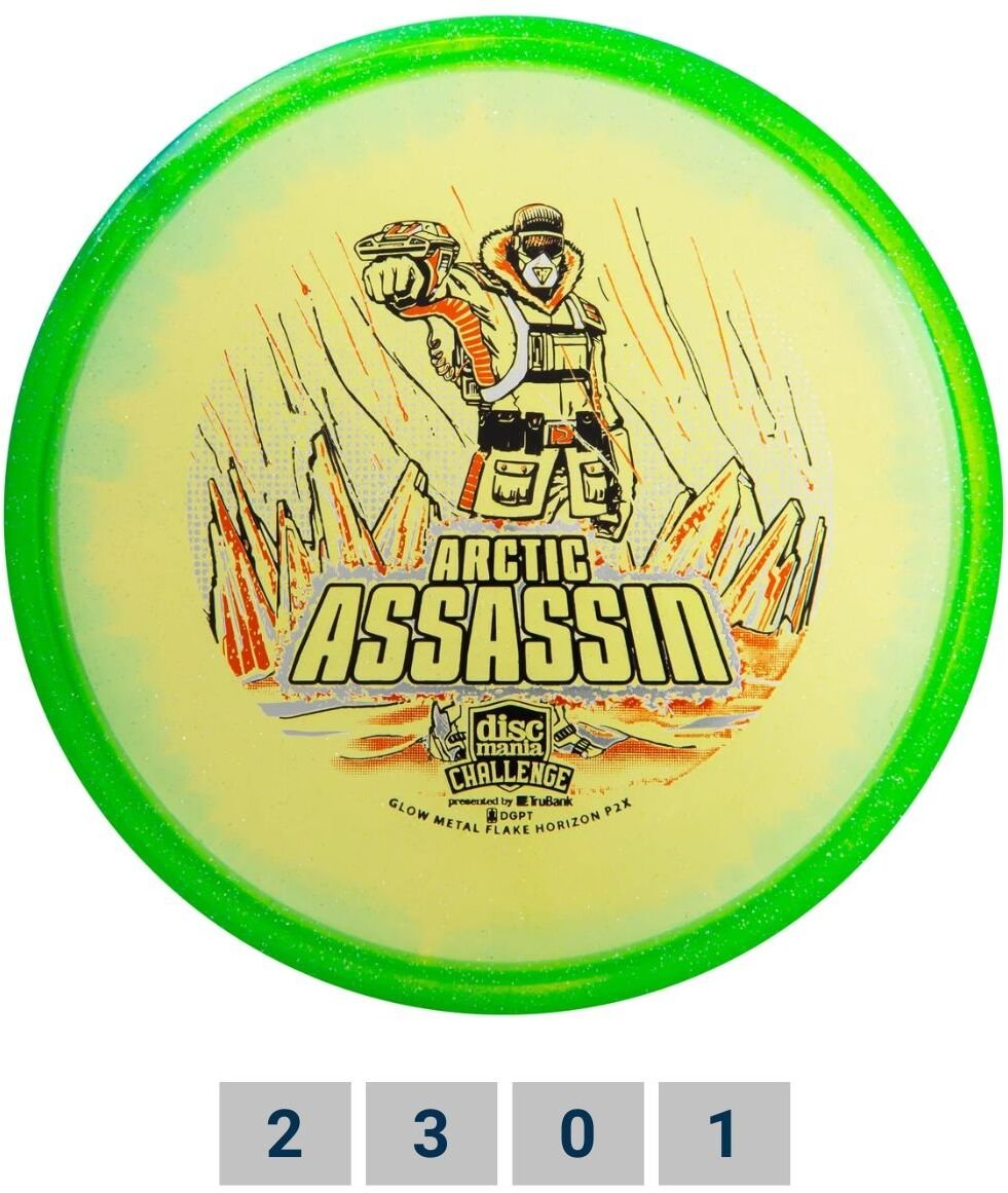 Solex Dysk do disc golfa Putter C-Line Metalflake Horizon P2x Arctic Assassin Challenge Yellow