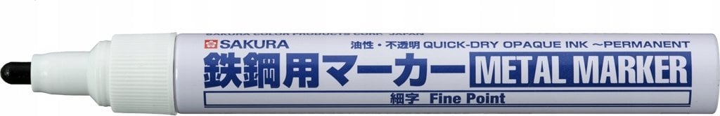 Sakura Marker METAL czarny cienki,