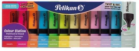 Pelikan Zakreślacz 12 kolorów + podstawka