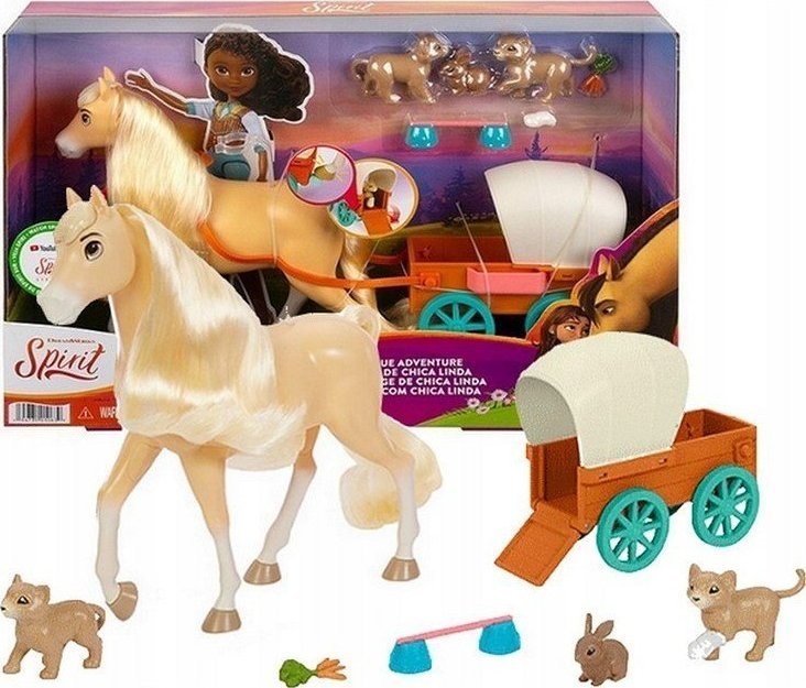 Фото - М'яка іграшка Just Play Mattel Mustang Duch Wolności Koń Chica Linda HCH51