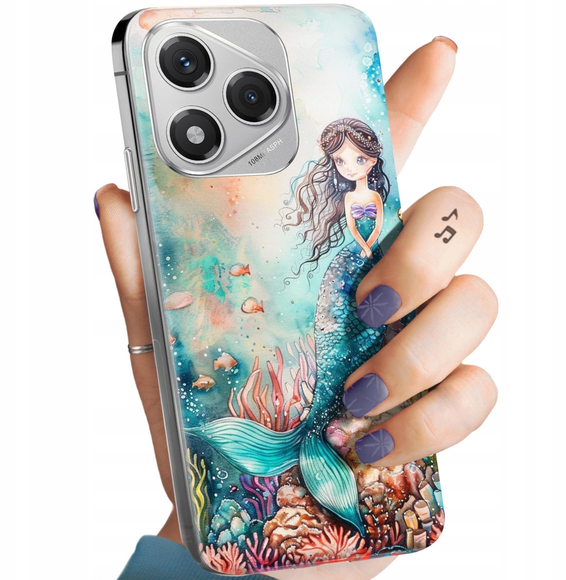 Hello Case ETUI DO HONOR 400 LITE WZORY SYRENKI NIMFY MORSKIE PANNY OBUDOWA POKROWIEC