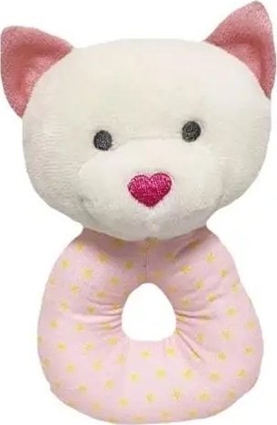 TULILO - GRZECHOTKA MIŚ RÓŻOWY Z SERDUSZKOWYM NOSKIEM 18CM