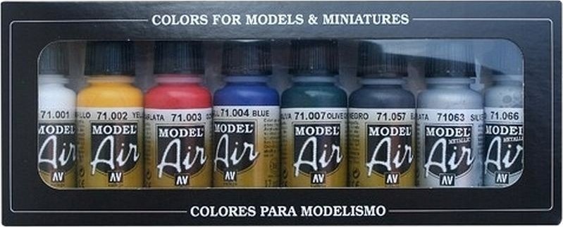 Vallejo Vallejo: Model Air - Basic Colors 8x17
