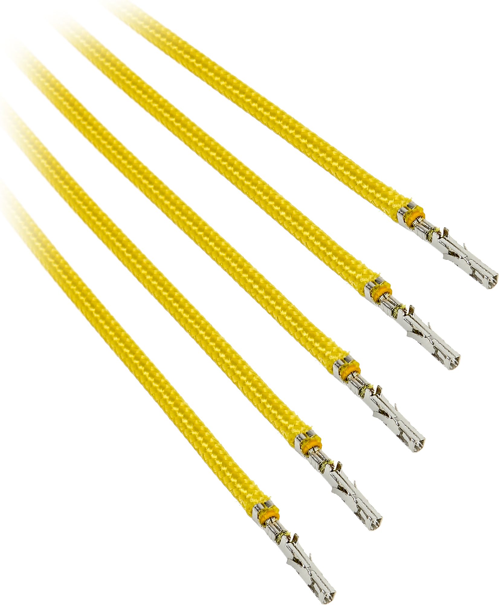 BitFenix Kable bez złącz, 0.4m, Żółty (BFX-ALC-40CMLY-RP)