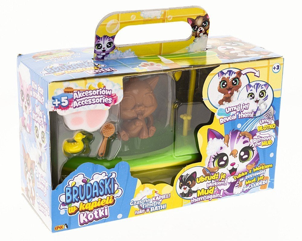 Figurka Epee Figurka Brudaski w kąpieli Kotki Zestaw Łazienka, Tofik