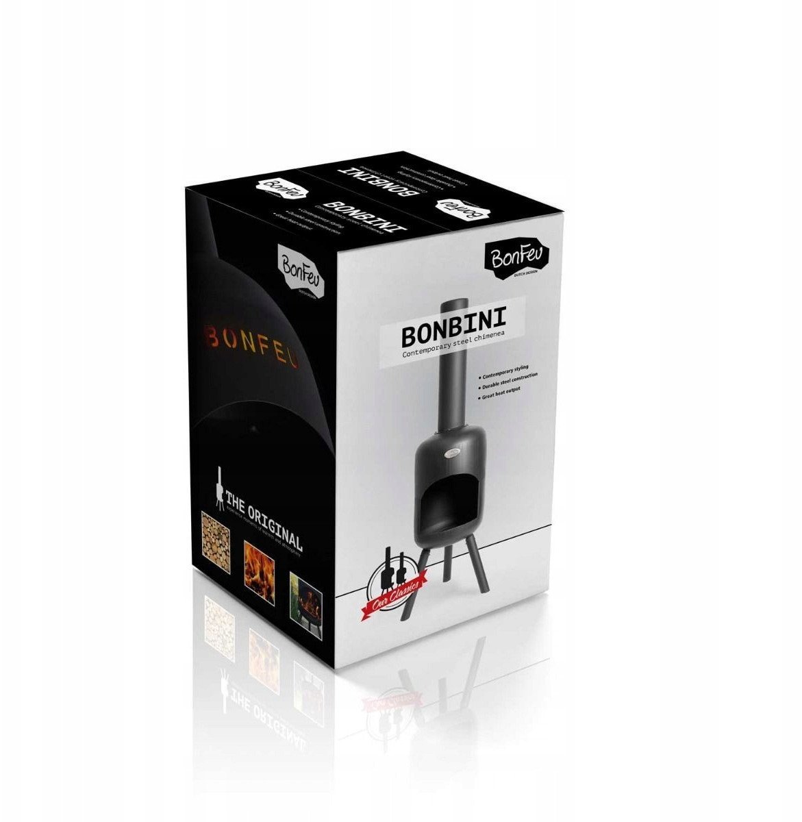 BONFEU KOMINEK OGRODOWY BONBINI CZARNY