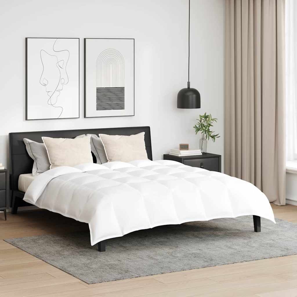Zestaw kołdry zimowej z poduszką 3 pcs Biały 200 x 200 cm