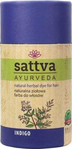 Sattva SATTVA_Natural Herbal Dye for Hair ziołowa farba do włosów Indigo 150g