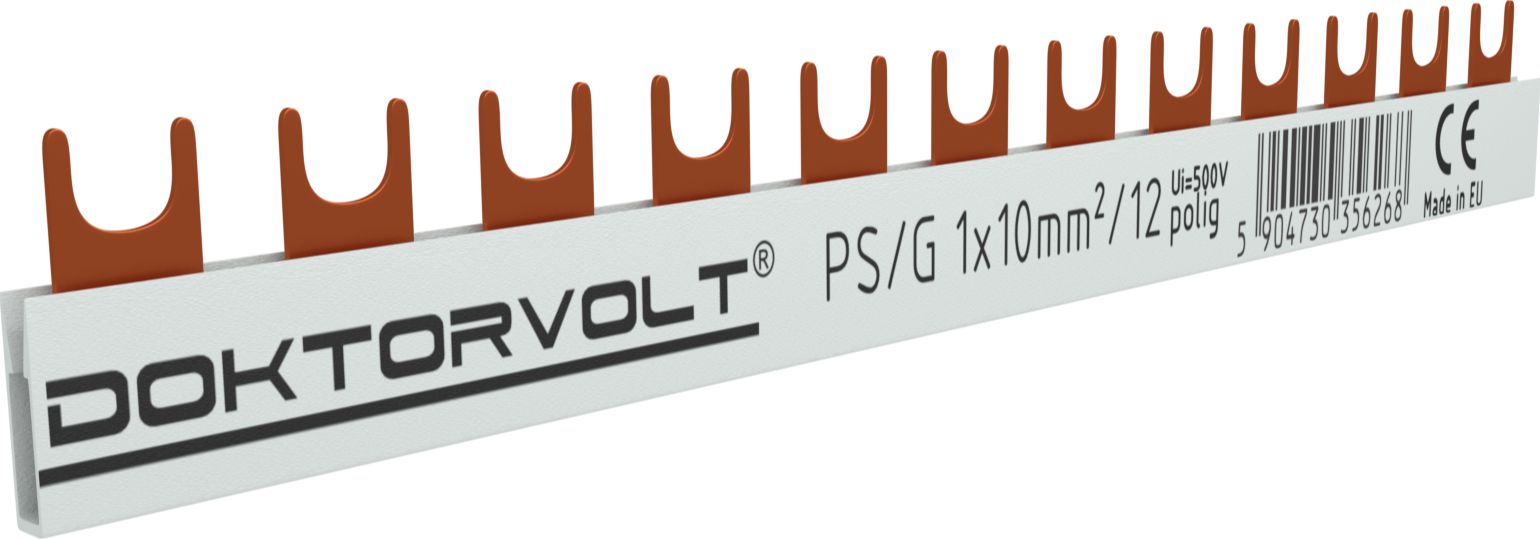 Schteiner Szyna łączeniowa grzebieniowa PS/G 1-fazowa 12-modułowa 10mm2 63A 6268