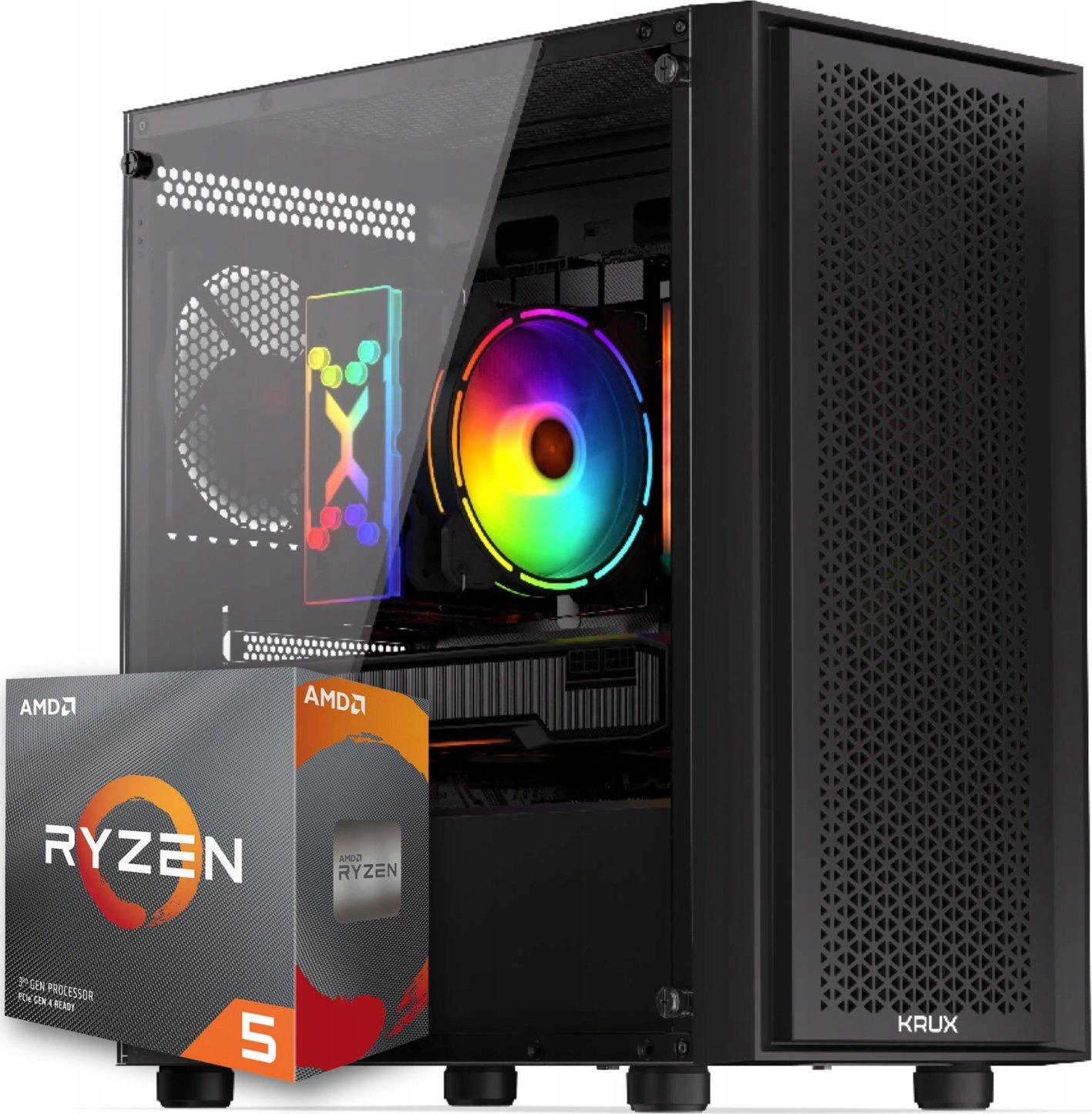 Komputer BSG Venom V2 AMD Ryzen 5 16GB DDR4 512GB SSD Windows 11
