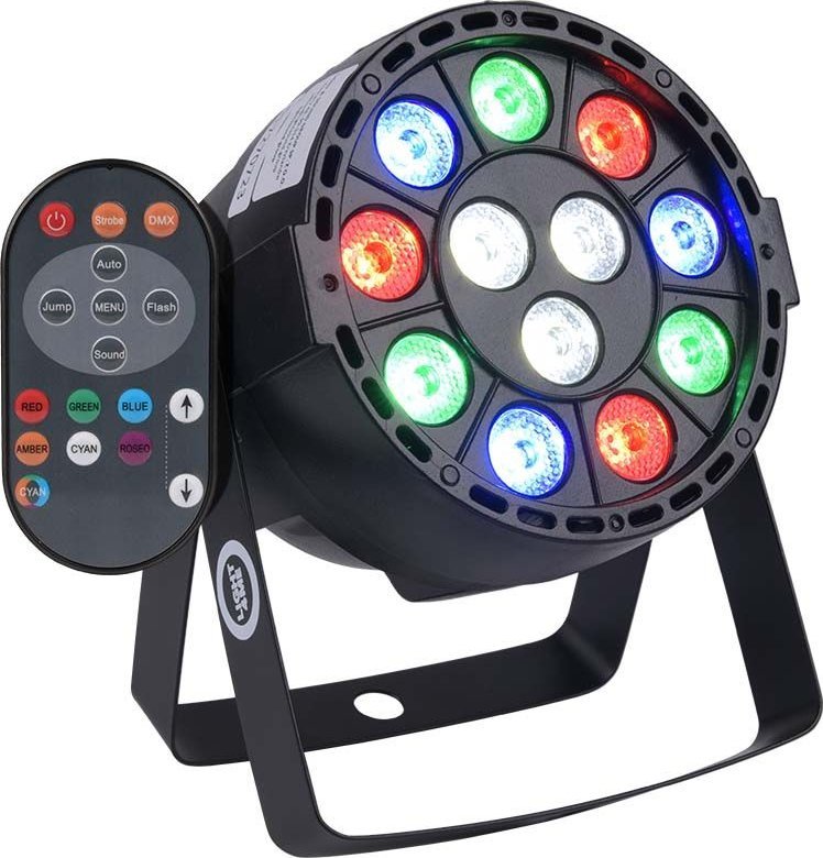 LIGHT4ME LIGHT4ME P12 LED PAR RGBW reflektor sceniczny +pilot