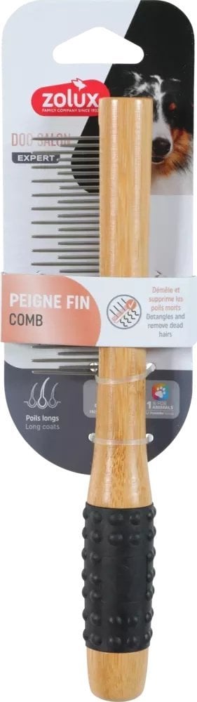 Zolux ZOLUX Grzebień gęsty drewniany dla psa DOG SALON