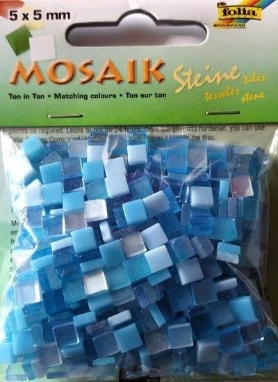 Koopman Mozaika kamyczki 5x5mm niebieska