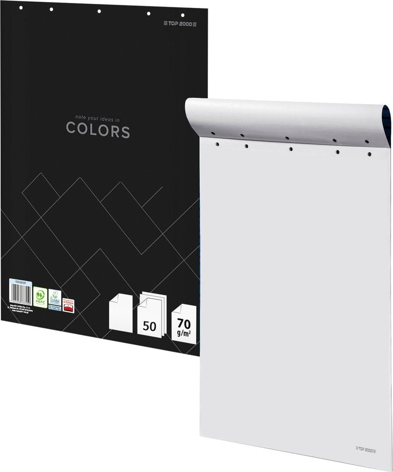 Top 2000 Blok do flipchartu Top 2000 Colors 64x90cm gładki (50)