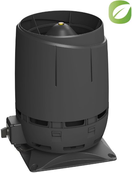PRZYBYSZ VILPE wentylator dachowy ECO* 160S VENT + Płyta montażowa 300300 Czarny one size