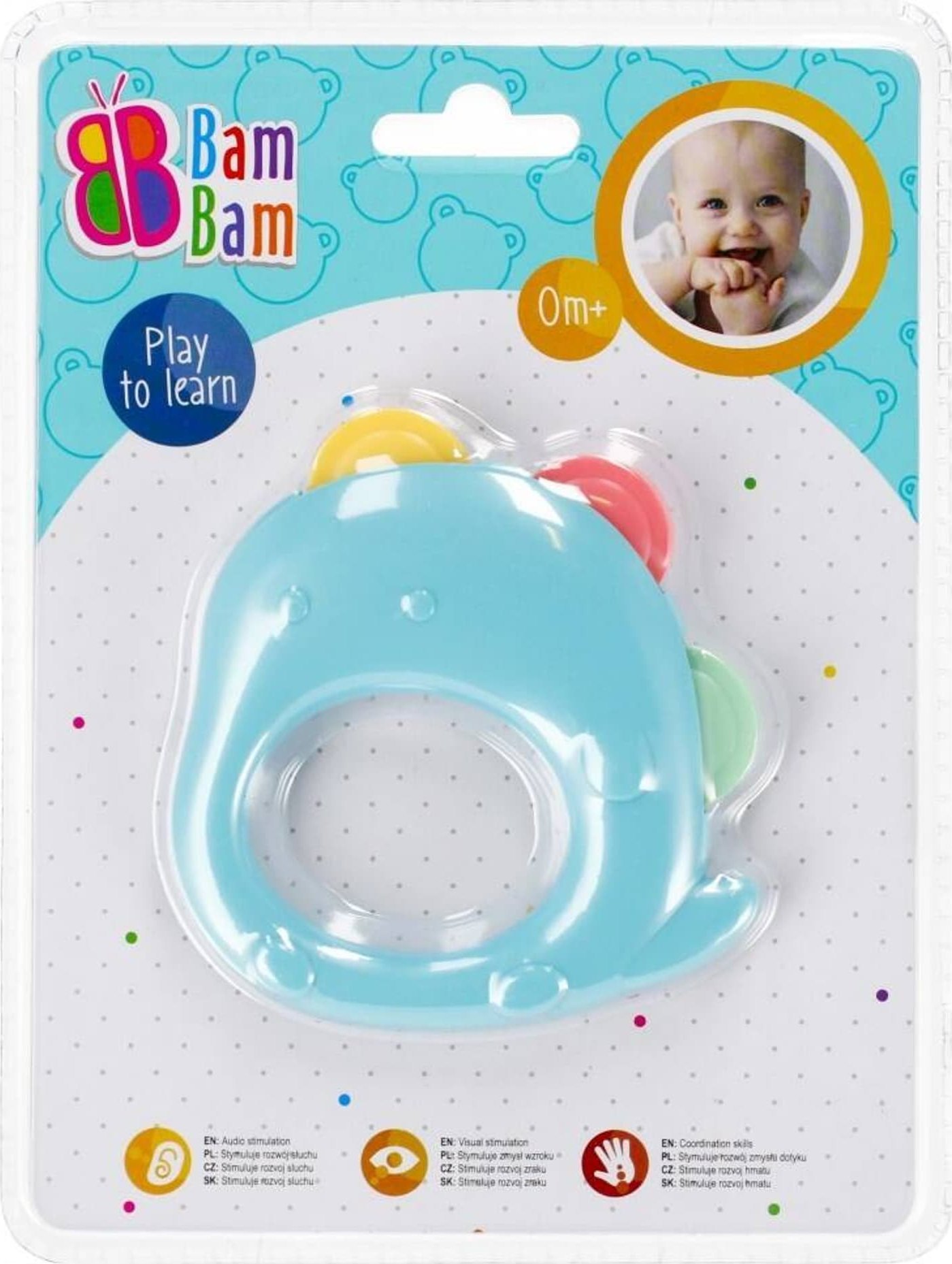 BamBam BAM BAM GRZECHOTKA SLONIK PASTEL 24/96