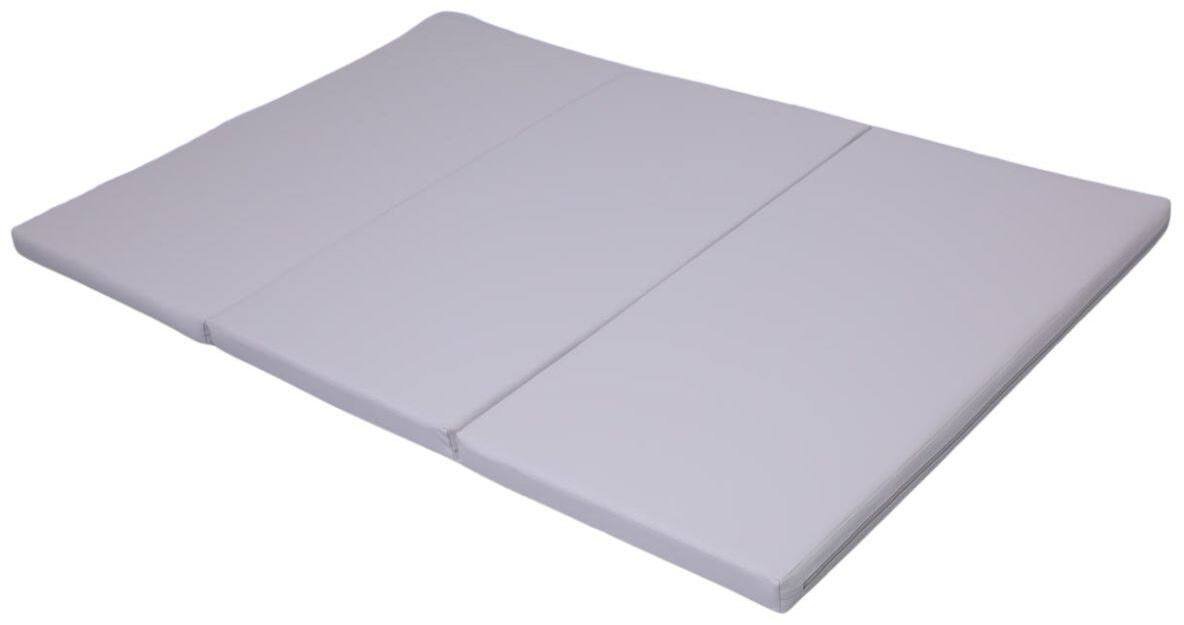 Małpiszon materac gimnastyczny Satellite PU 150x100x5 cm - trzyczęściowy szary