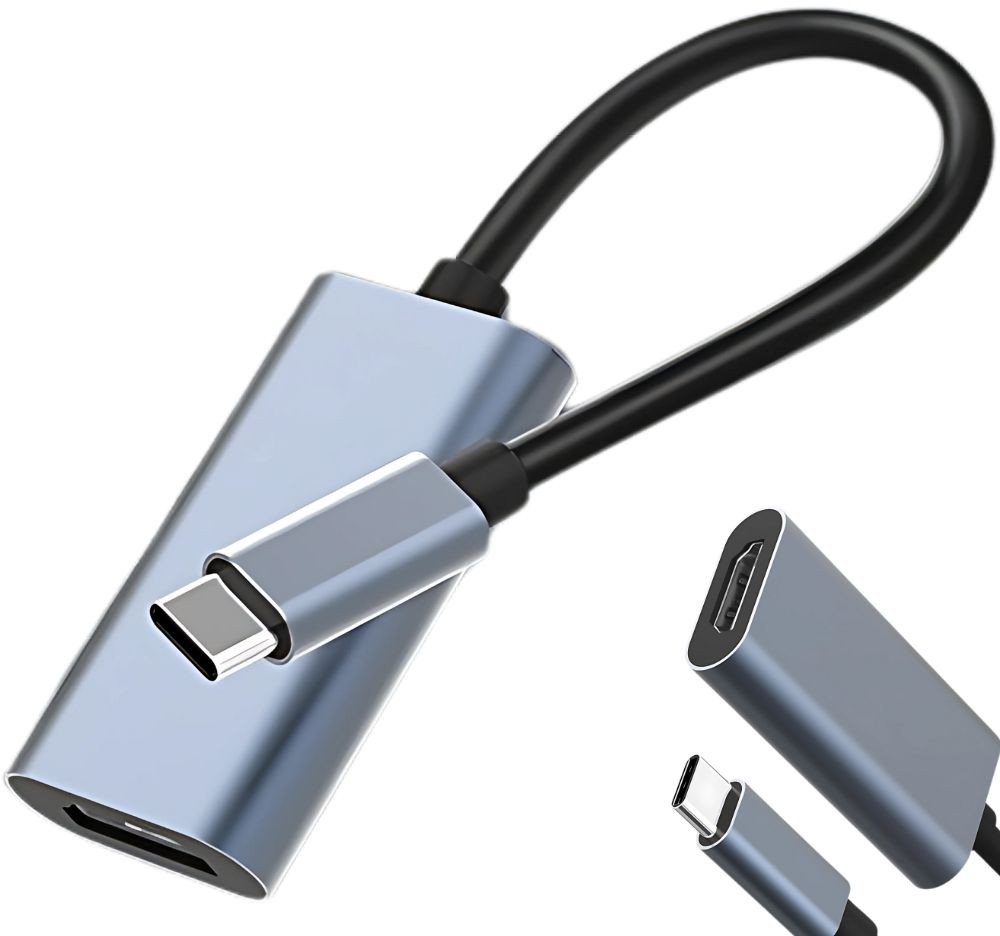 Adapter przejściówka kabel usb-c na hdmi 4k 60hz 18cm usb 3.1-c do laptopa