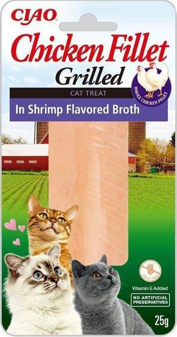 Inaba Foods Churu Chicken Fillet In Shrimp Broth 25g, przysmak dla kota