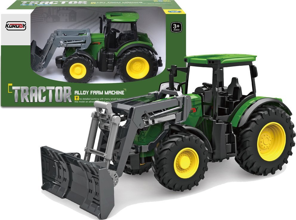 Qulki Duży Traktor Ciągnik Ruchome ramię Koła Gumowe