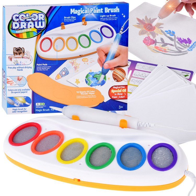 Magiczny pędzel wodny Color Draw LED - zestaw do malowania światłem ZA5770