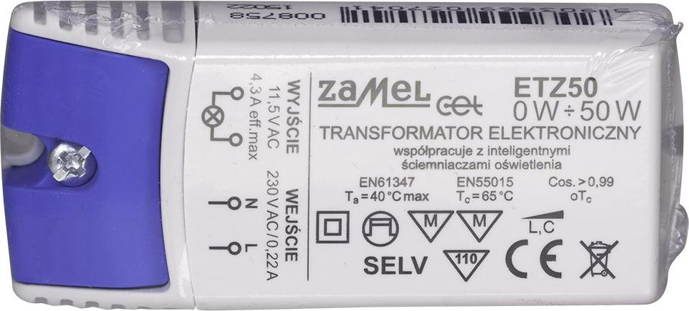 Zamel Transformator elektroniczny 230/11,5V 0-50W ETZ50 (LDX10000041)