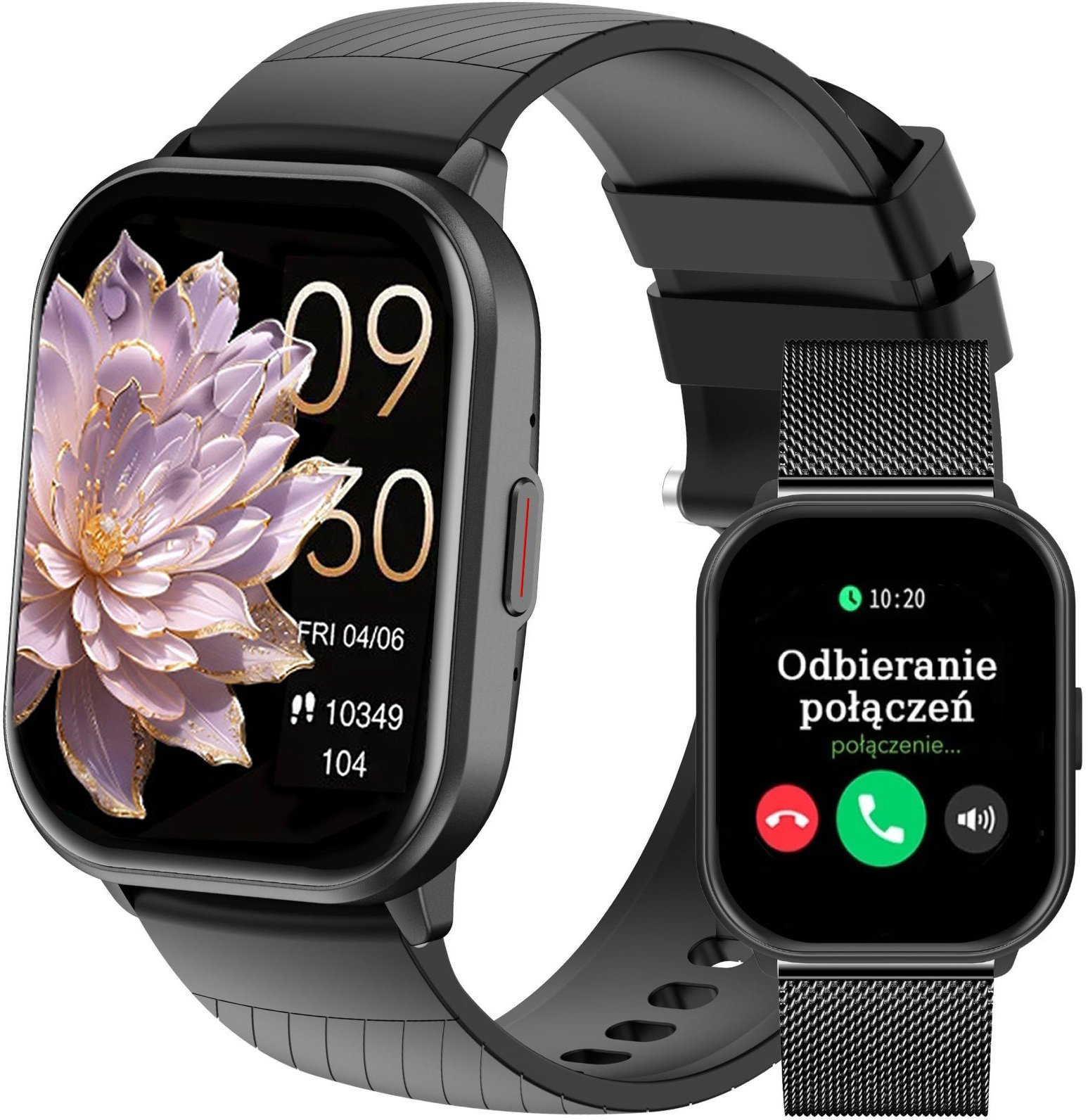 Smartwatch Gravity Zegarek smartwatch damski rozmowy SMS ciśnienie puls (GT43-3)