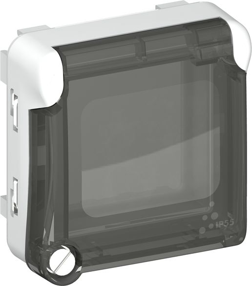 Legrand PLEXO55 Adapter do mechanizmów MOSAIC szary / biały (069580)