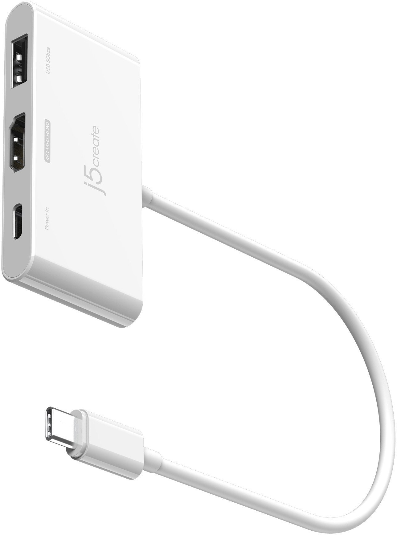 j5create JCA399-N huby i koncentratory USB 3.2 Gen 2 (3.1 Gen 2) Type-C 5000 Mbit/s Biały