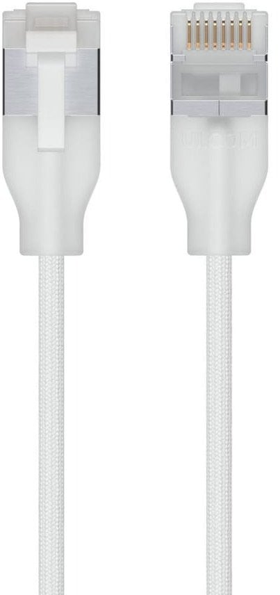   Ubiquiti UACC-Cable-Patch-EL-C6A-12M-W kabel sieciowy Półprzezroczysty, Biały Cat6a