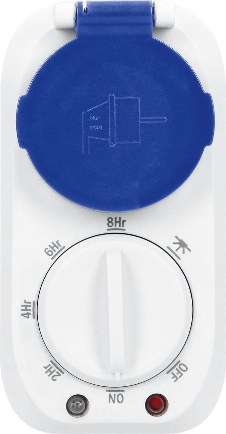 Orno Programator czasowy mechaniczny z czujnikiem zmierzchu, Schuko, 16A/230A, zewnętrzny, IP44