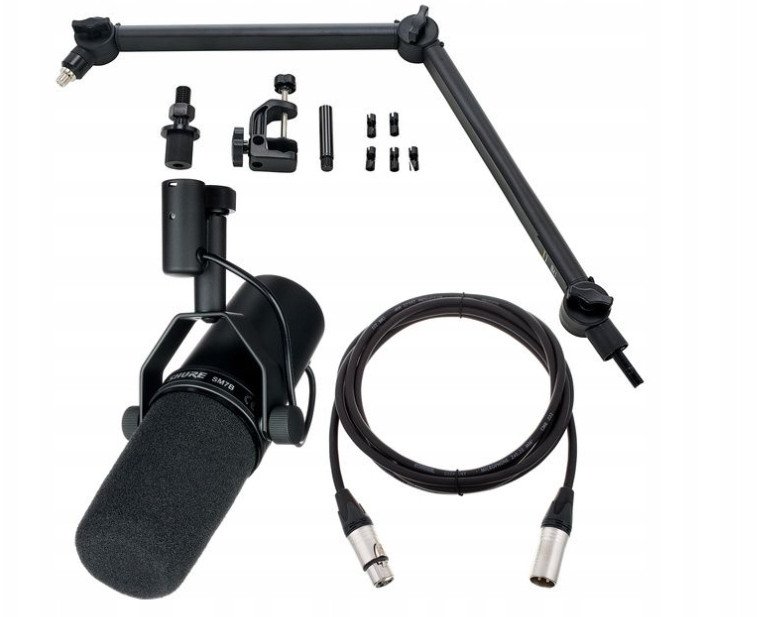 Mikrofon Shure Zestaw SM 7 B Podcast Bundle Mikrofon Dynamiczny ramię i kabel