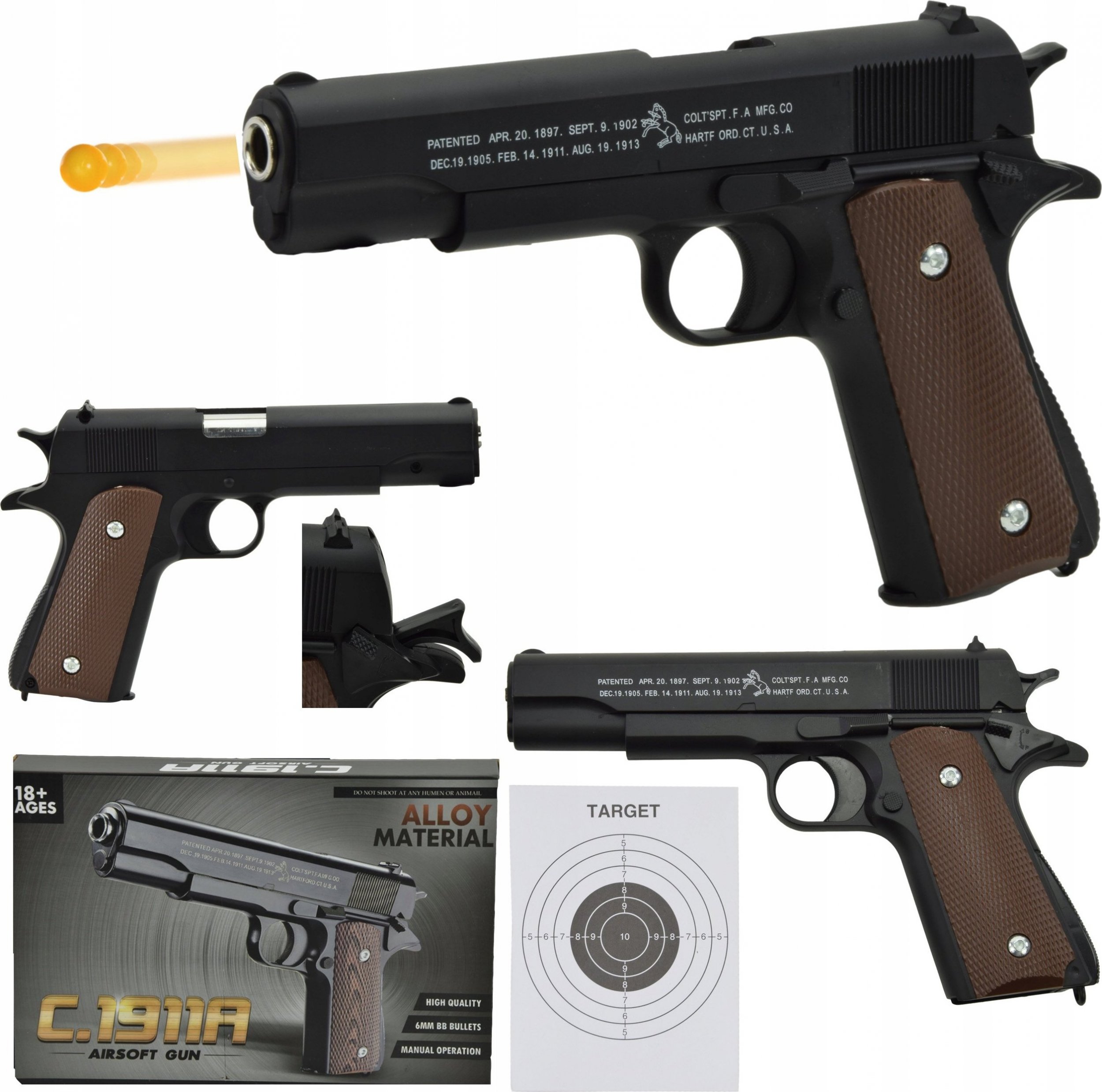 Skleplolki NA KULKI PISTOLET REPLIKA KARABIN METAL ASG BROŃ