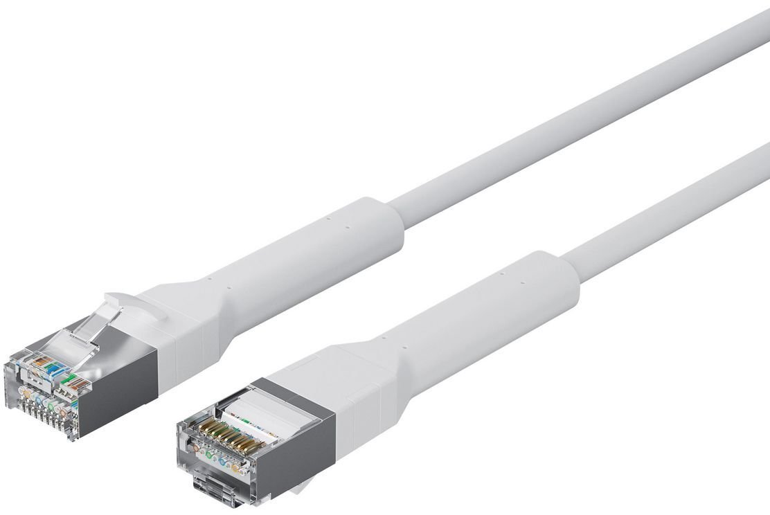 Lanview Kabel sieciowy Cat 6a, U/FTP, biały, 1.5 m (LV-6AFTP-FLEX-ANG-015W-S)