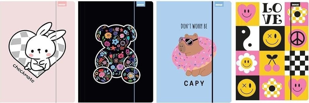 Teczka z gumką A4 No Name - Dziewczynka mix