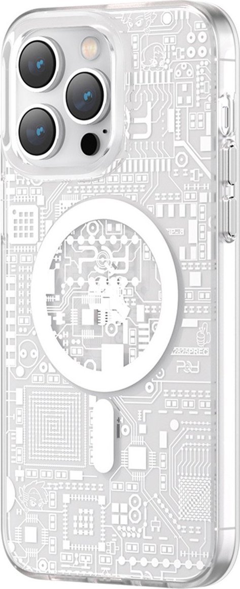 Фото - Чохол Kingxbar PQY Geek Series magnetyczne etui iPhone 14 MagSafe srebr 