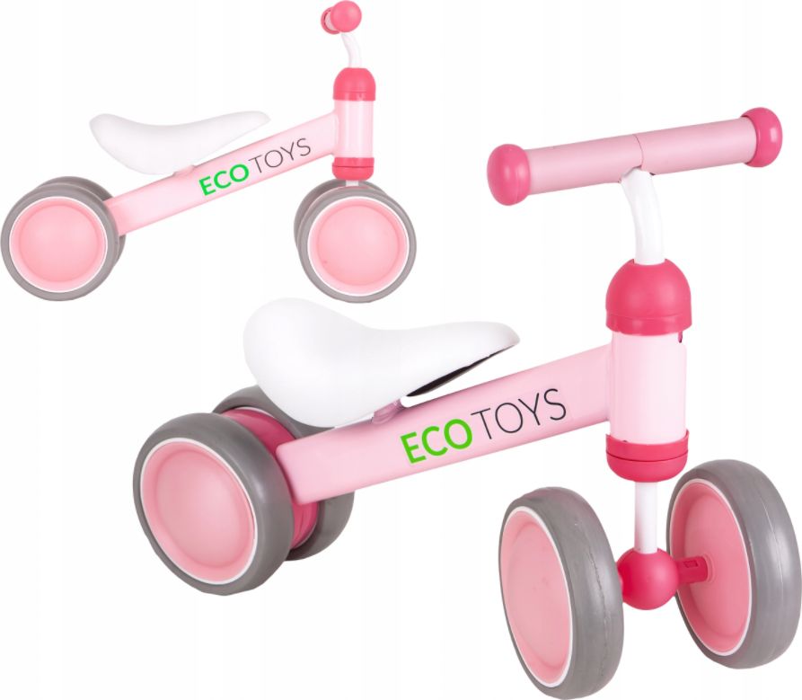 Polecane Ecotoys Rowerek biegowy jeździk chodzik mini różowy