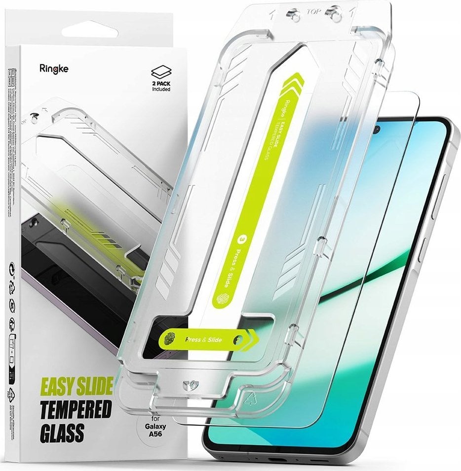 SZKŁO HARTOWANE RINGKE EASY SLIDE 2-PACK GALAXY A56 5G CLEAR