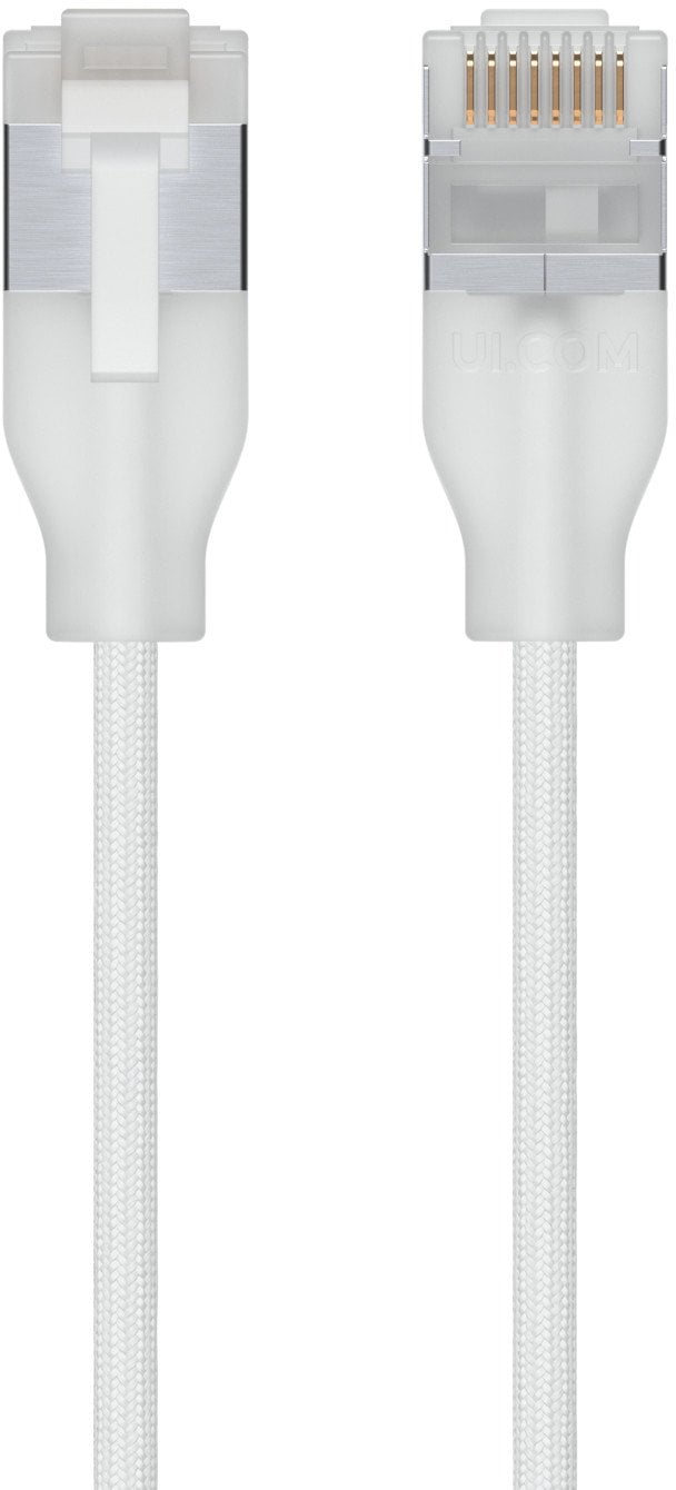   Ubiquiti UACC-Cable-Patch-EL-C6A-2M-W kabel sieciowy Półprzezroczysty, Biały Cat6a