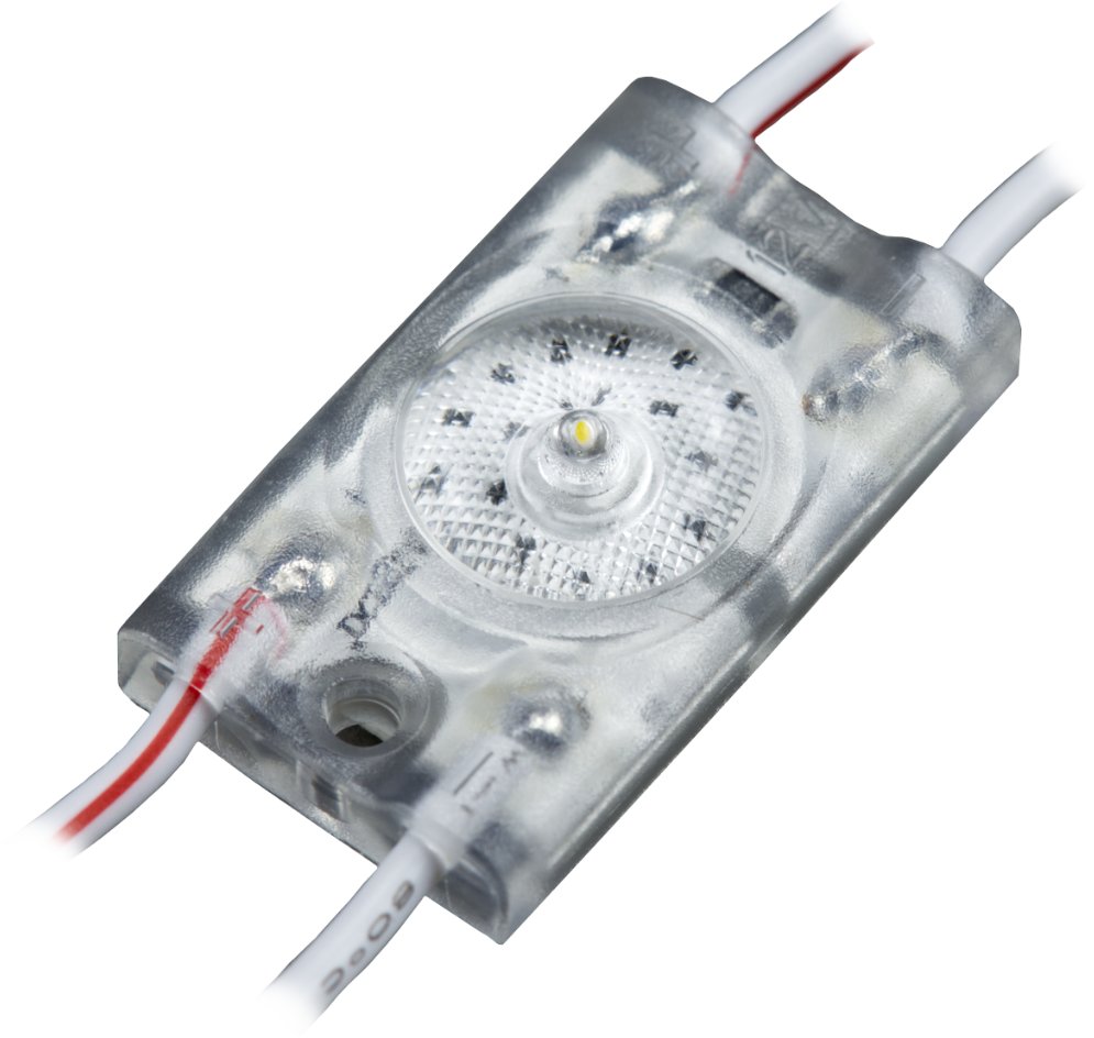 MW Lighting LED Module 12V/0.36W/55lm center-center 68,5mm, prismatic lens 165deg, 6500K (5902135165...