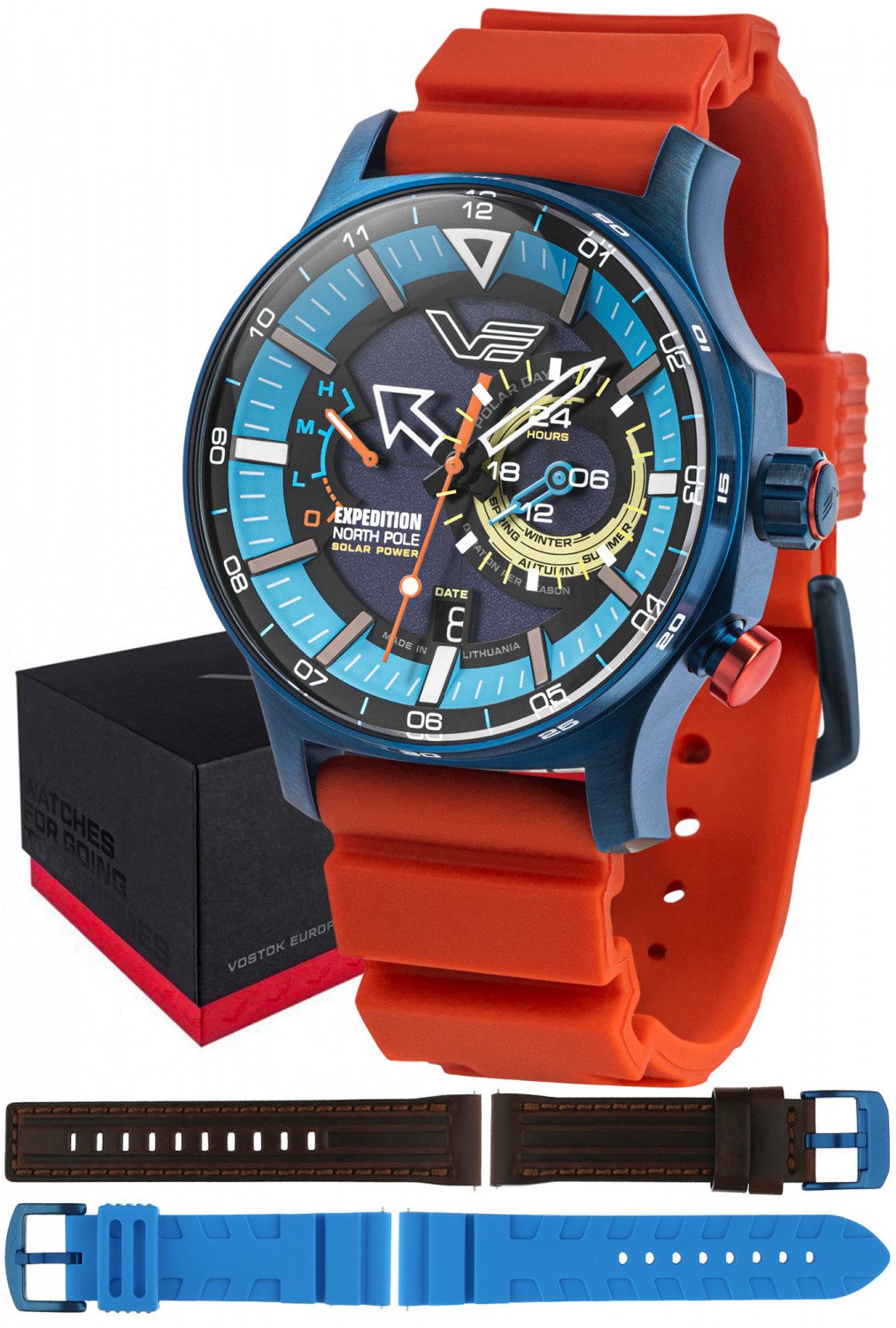 Zegarek Vostok Europe Zegarek męski Vostok Europe VS57-595D736SR czerwony