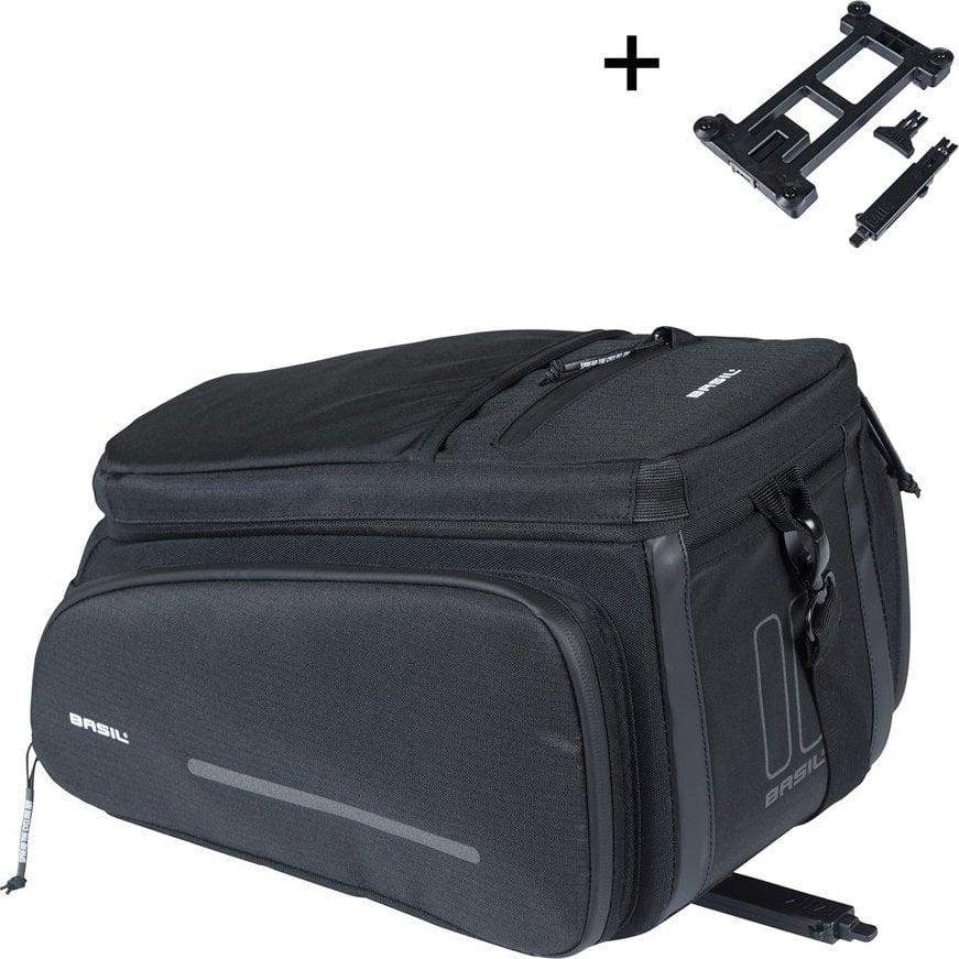 Basil Torba na bagażnik MOV TRUNK BAG, MIK z adapterem do mocowania, 10-26L, Wodoodporna, Black (NEW...
